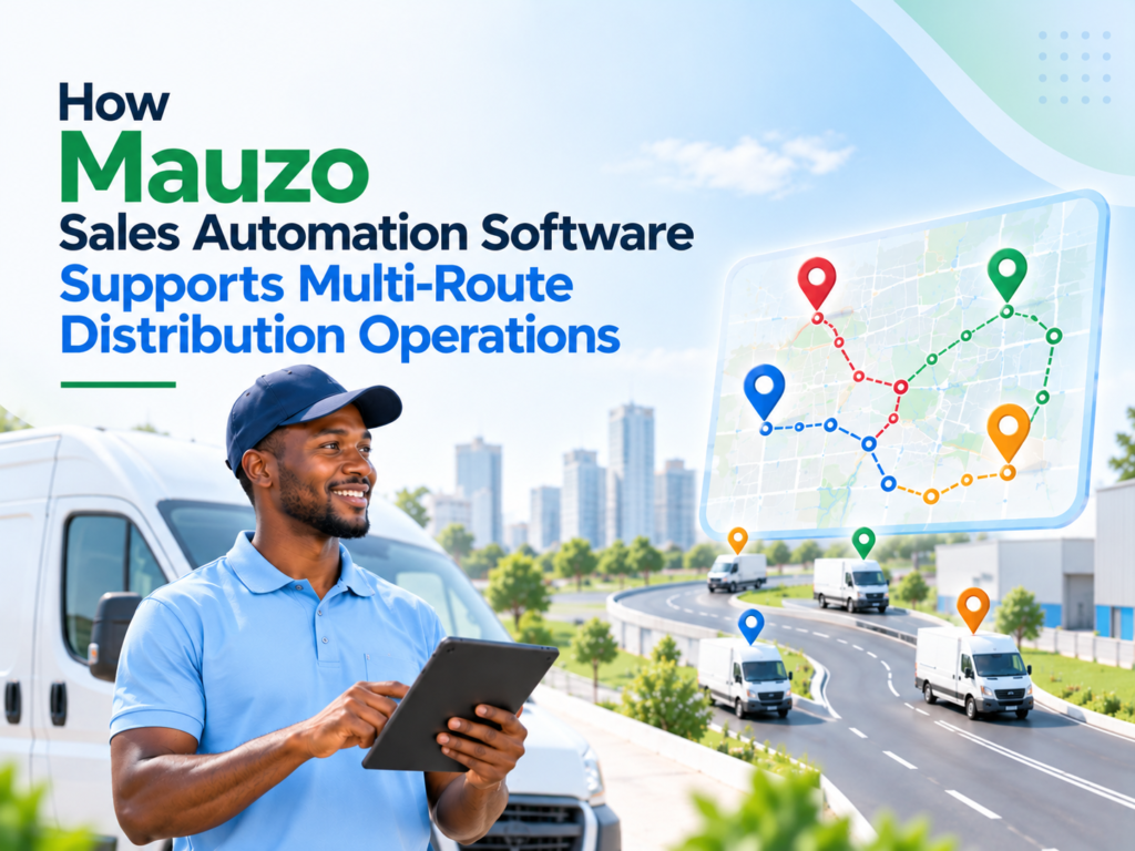 Mauzo Sales Automation Software for multi-route distribution operations