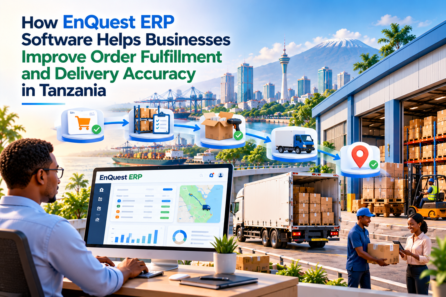 EnQuest ERP software helping businesses in Tanzania improve order fulfillment and delivery accuracy